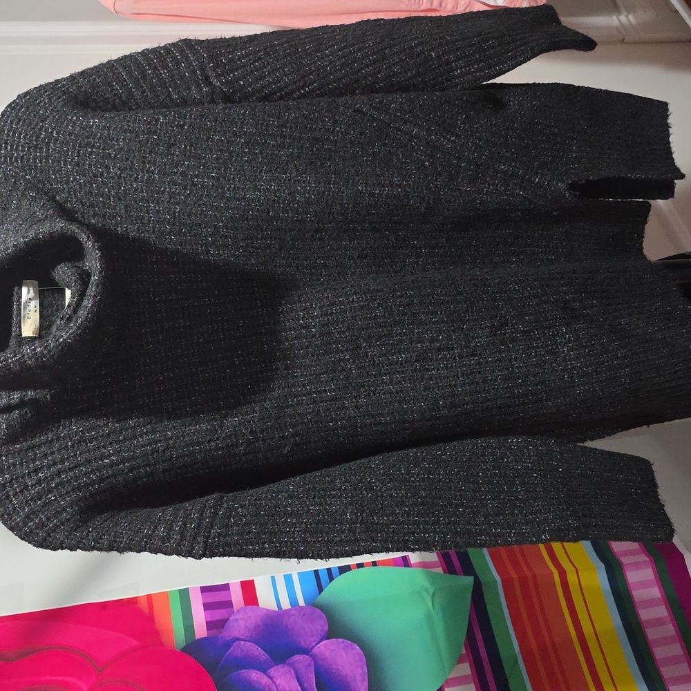 Elodie Charcoal Cowl Neck Sweater